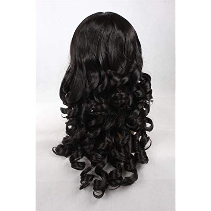 DILLARDS Lady Curly Black Color Fashion Long Wig - Image 2